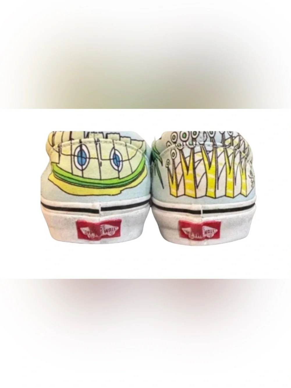 Vans Kids Fruit-Graphic Low-Top Sneakers - White, Green, Red, Yellow, Pink